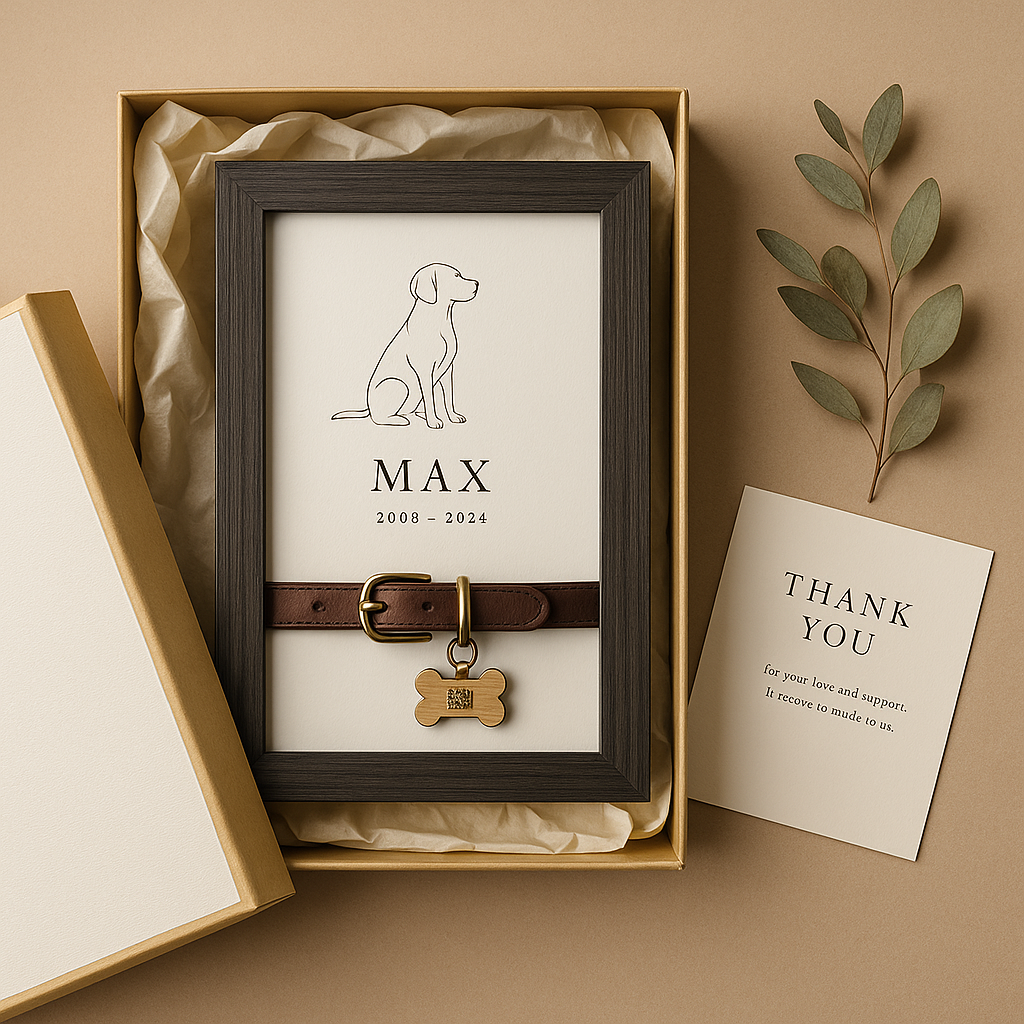 The Story Plaque frame gift packaging presentation